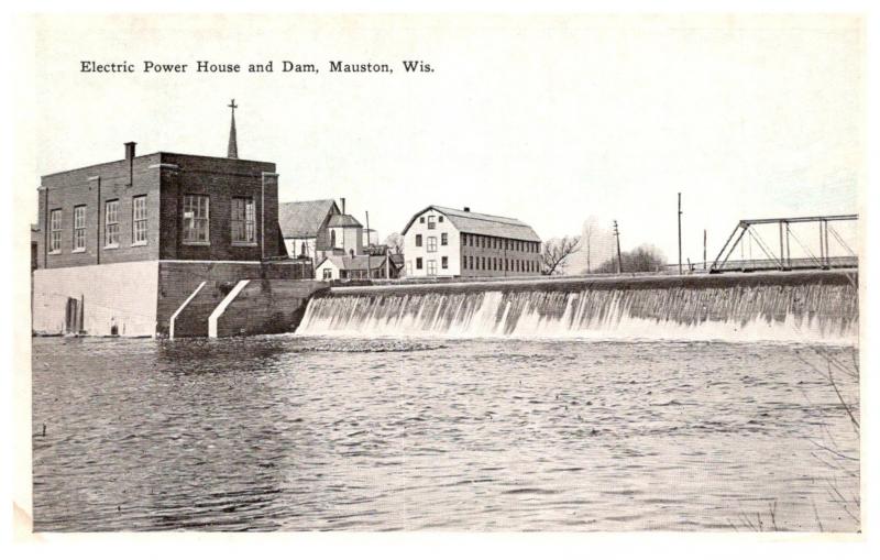 Wisconsin  Mauston , Electric Power House and Dam