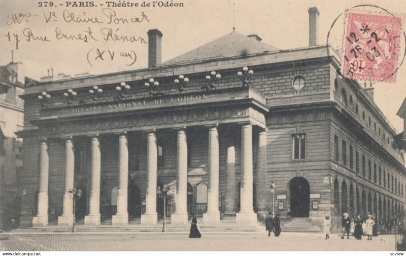 PARIS, France, 1900-1910s; Theatre de Odeon