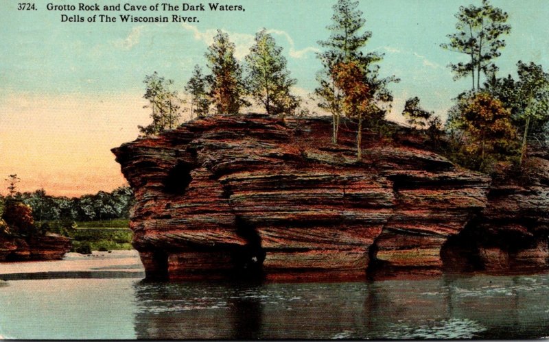 Wisconsin Dells Of The Wisconsin River Grotto Rock and Cave Of The Dark Water...