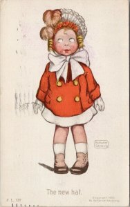 Little Girl 'The New Hat' Katharine Gassaway Art c1908 Rotograph Postcard G1