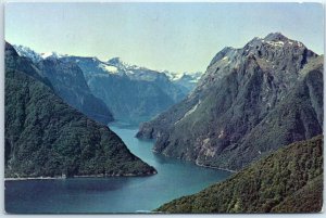 Postcard - Entrance To Milford Sound - New Zealand