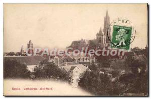 Postcard Old Cathedral Senlis north coast