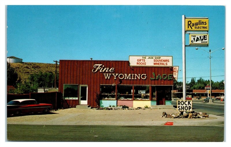 The Jade Shop, Rawlins, WY Postcard *6V(2)15