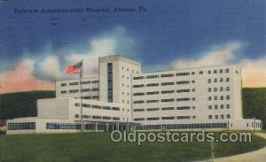 Veterans Administration Hospital, Altoona, Pa., USA Hospital 1962 postal mark...