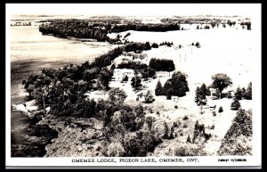 1940s Omemee Lodge Pigeon Lake Omemee Ontario Canada Real Photo Postcard