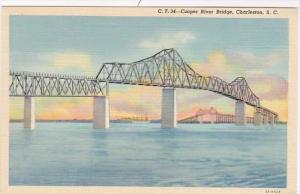 South Carolina Charlestom Cooper River Bridge Curteich