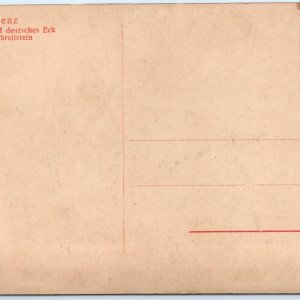 c1910s Koblenz Deutsches Eck Boat Dock SHARP RPPC Steam Ship Lothringen DE A167