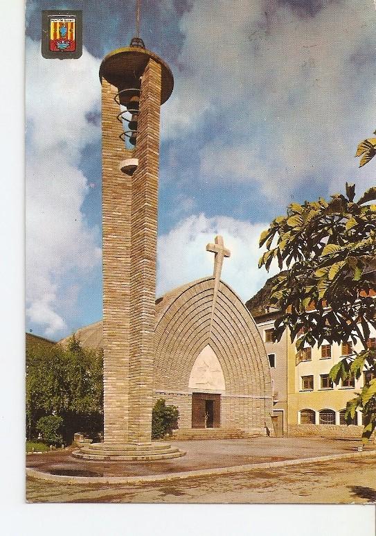 Postal 022427 : El Pallars, Iglesia Parroquial de Pont de Suert. Pirineu Cata...