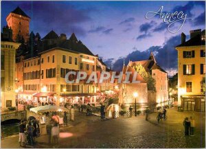 Modern Postcard Annecy Haute Savoie France Lake Between Mountains and the Pal...
