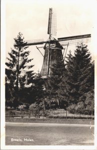 Netherlands Ermelo Molen Windmill Vintage RPPC 09.21