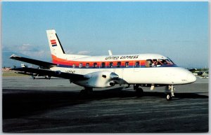 Airplane United Express/Westair Embraer Bandeirante Regional Airline Postcard