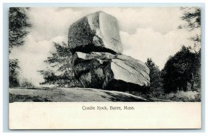 c. 1905 Barre MA Postcard Cradle Rock Massachusettes Undivided unposted