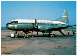 Trans Australia Airlines Convair 240 Airplane Postcard