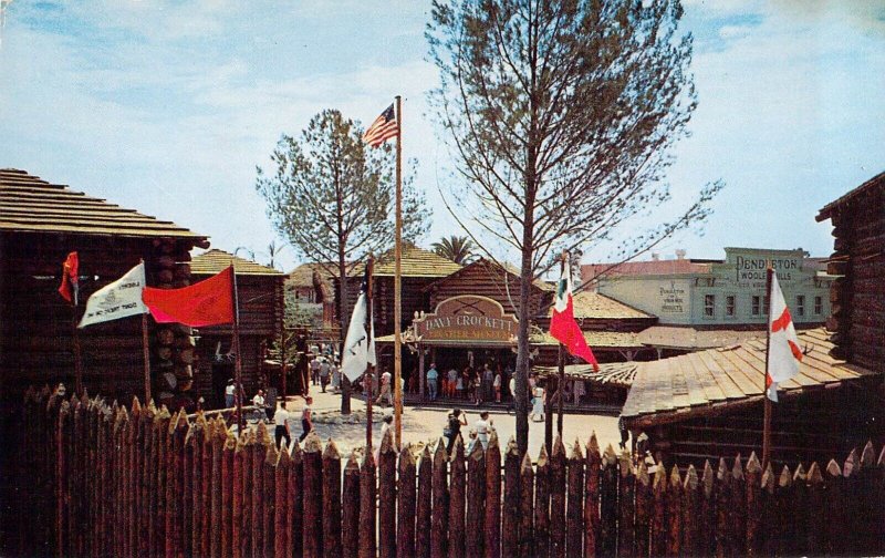 Rare ASI Photochome Disneyland Postcard. Frontierland Behind The Stockade  