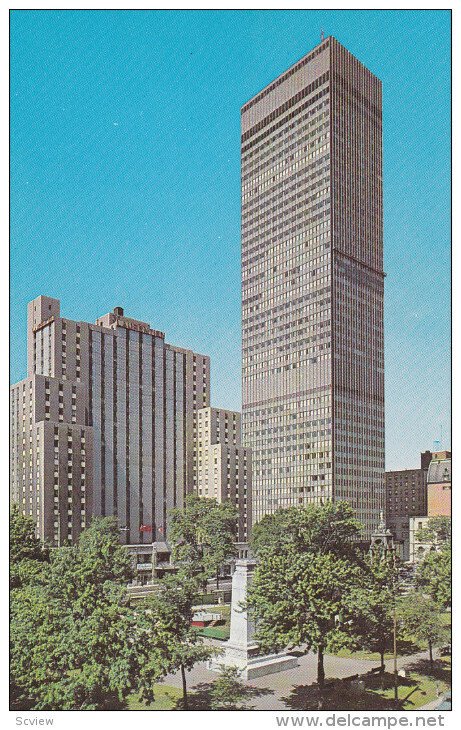 Dominion Square Park, Sheraton Laurentien Hotel and the Imperial Bank of Comm...