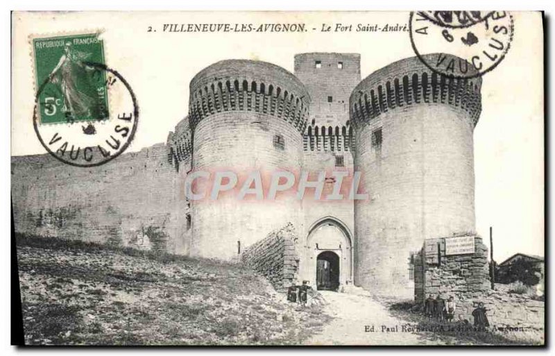 Old Postcard Villeneuve Avignon The Fort Saint-André
