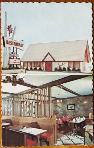 Le Camtor Restaurant Donnacona Quebec QC Interior Multiview Vintage Postcard E14