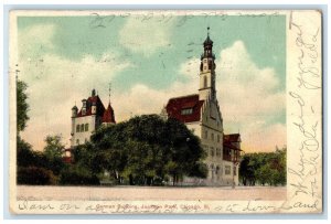 1908 Exterior View German Building Jackson Park Chicago Illinois Posted Postcard