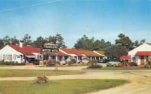 Myrtle Beach SC Travelers Motor Hotel Old Cars on U. S. 17 Postcard