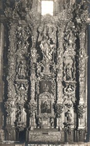 Vintage Postcard 1900's Altar De La Virgen De La Luz Tepotzotlan RPPC Photo MX