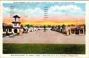 Postcard HOTEL SCENE Fort Worth Texas TX AL0681