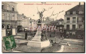 Old Postcard Maubeuge Commemorative Monument of the Battle of Wattignies