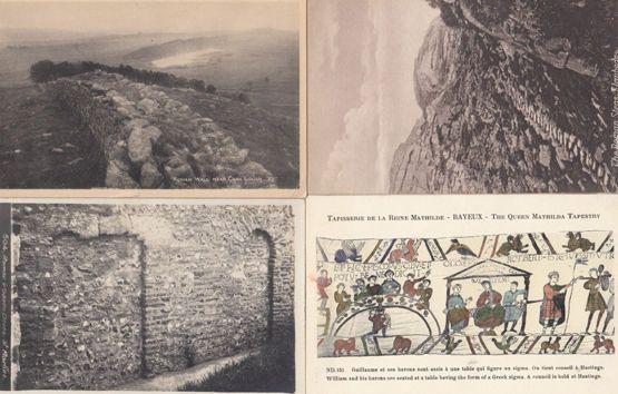 St Martins Roman & Saxon Doors Tapestry Rome Roman Wall Steps 4x Old Postcard s