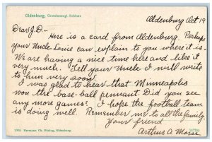 Oldenburg Lower Saxony Germany Postcard Grand Duke's Castle c1910 Posted