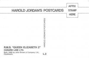 Queen Elizabeth 2 Cunard Line Ship Unused 