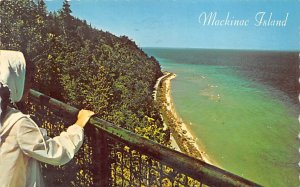 A View From Arch Rock Looking Toward Lake Huron - Mackinac Island, Michigan MI