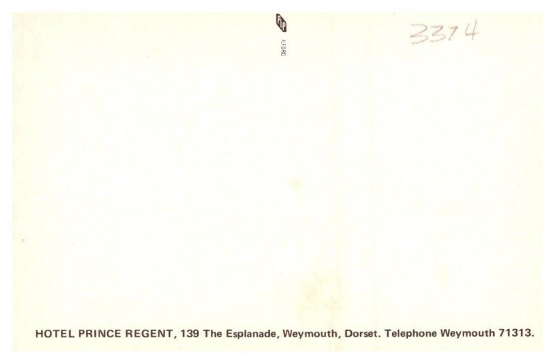 Weymouth, Dorset , Hotel Prince Regent