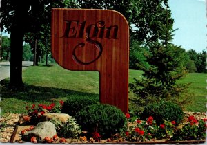 Illinois Elgin Welcome Sign