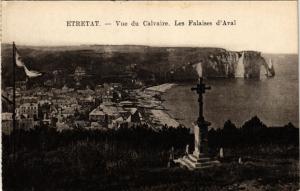 CPA ETRETAT-Vue du Calvaire. Les Falaises d'Aval (269842)