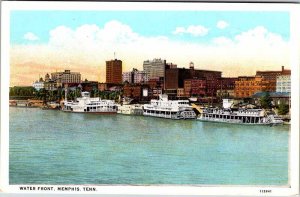 Postcard BOAT SCENE Memphis Tennessee TN AM1851