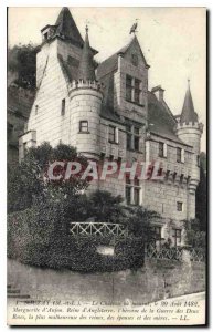 Old Postcard Souzay M and L Le Chateau mouent or the August 20, 1482