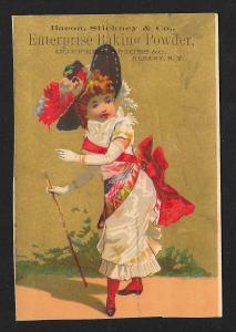 VICTORIAN TRADE CARD Bacon Stickney Baking Powder