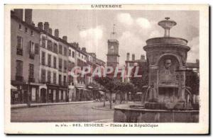 Old Postcard Issoire Pace of the Republic