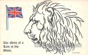 Glory of a Lion is his Mane Patriotic Postal Used Unknown 