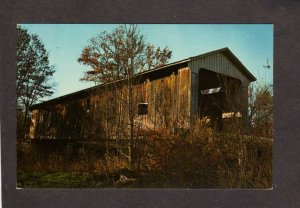 IN Otter Creek Covered Bridge Holton Indiana Postcard