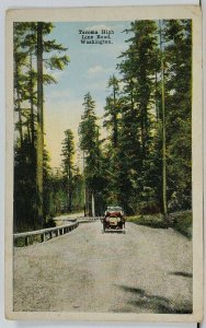 Washington Tacoma High Line Road 1921 Green Lake to South Bend Postcard F12