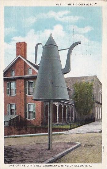 The Big Coffee Pot One Of The Citys Old Landmarks Winston Salem North Carolin...