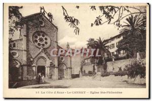 Old Postcard Le Cannet Church St. Philomene