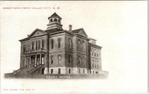 VALLEY CITY, ND North Dakota    View of COURT HOUSE    c1900s  Postcard