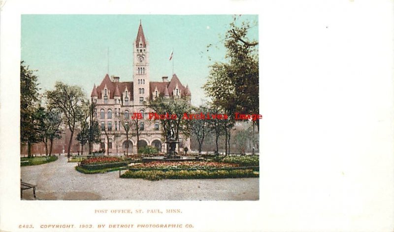 MN, Saint Paul, Minnesota, Post Office Bldg, Exterior View, Detroit Pub No 6483