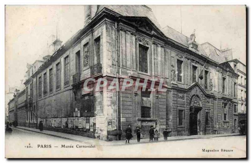 Paris - 3 - Musee Carnavalet - Old Postcard -