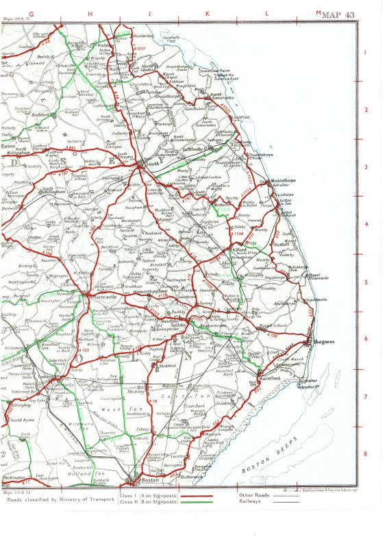Luce Bay, Newnes Touring Map vintage 1960's