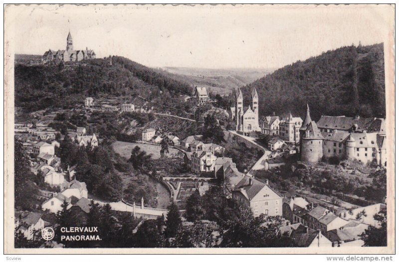 LUXEMBOURG, PU-1937; Clervaux Panorama