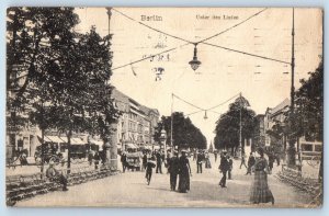 Berlin Germany Postcard View of Unter den Linden Berlin 1910 Posted Antique