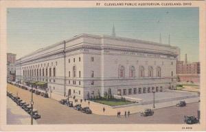 Ohio Cleveland Public Auditorium Curteich