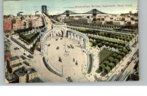 New York City NY Manhattan Bridge c1910 Postcard